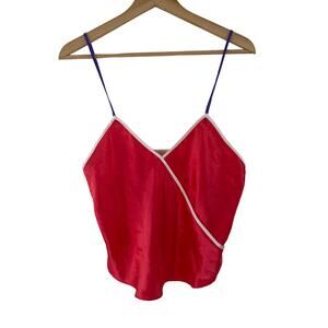 Victoria's Secret Gold Label Spaghetti Strap Faux Wrap‎ V Neck Tank Top Small